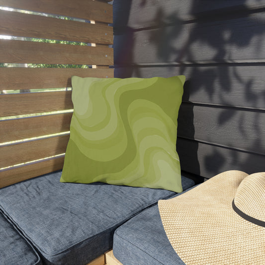 Lemon Wavey 16" x 16" Outdoor Pillow