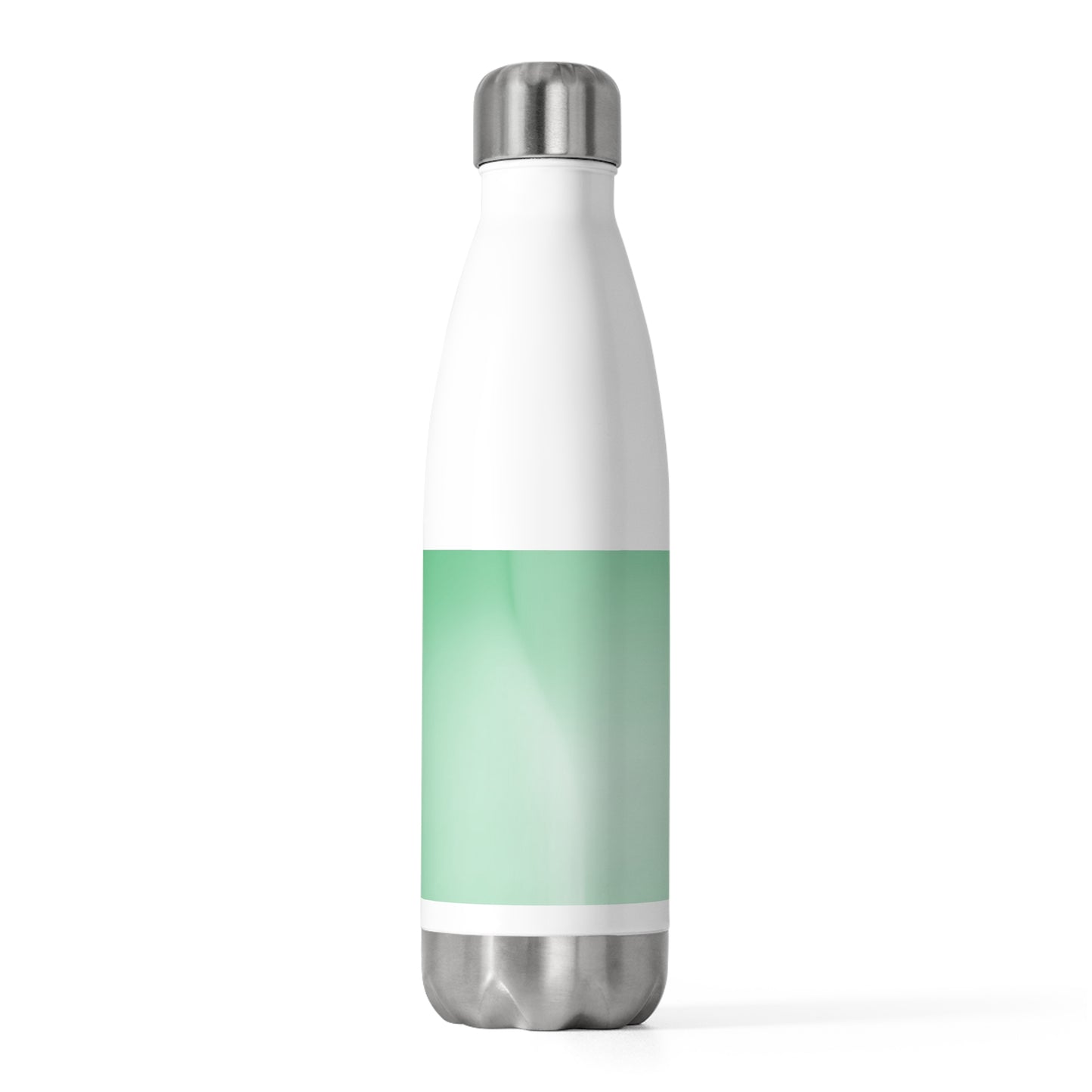 Mint Fade 20oz Insulated White Water Bottle
