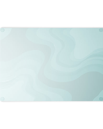 Tif Green Wavey 8" x 11" Glass Cutting Board
