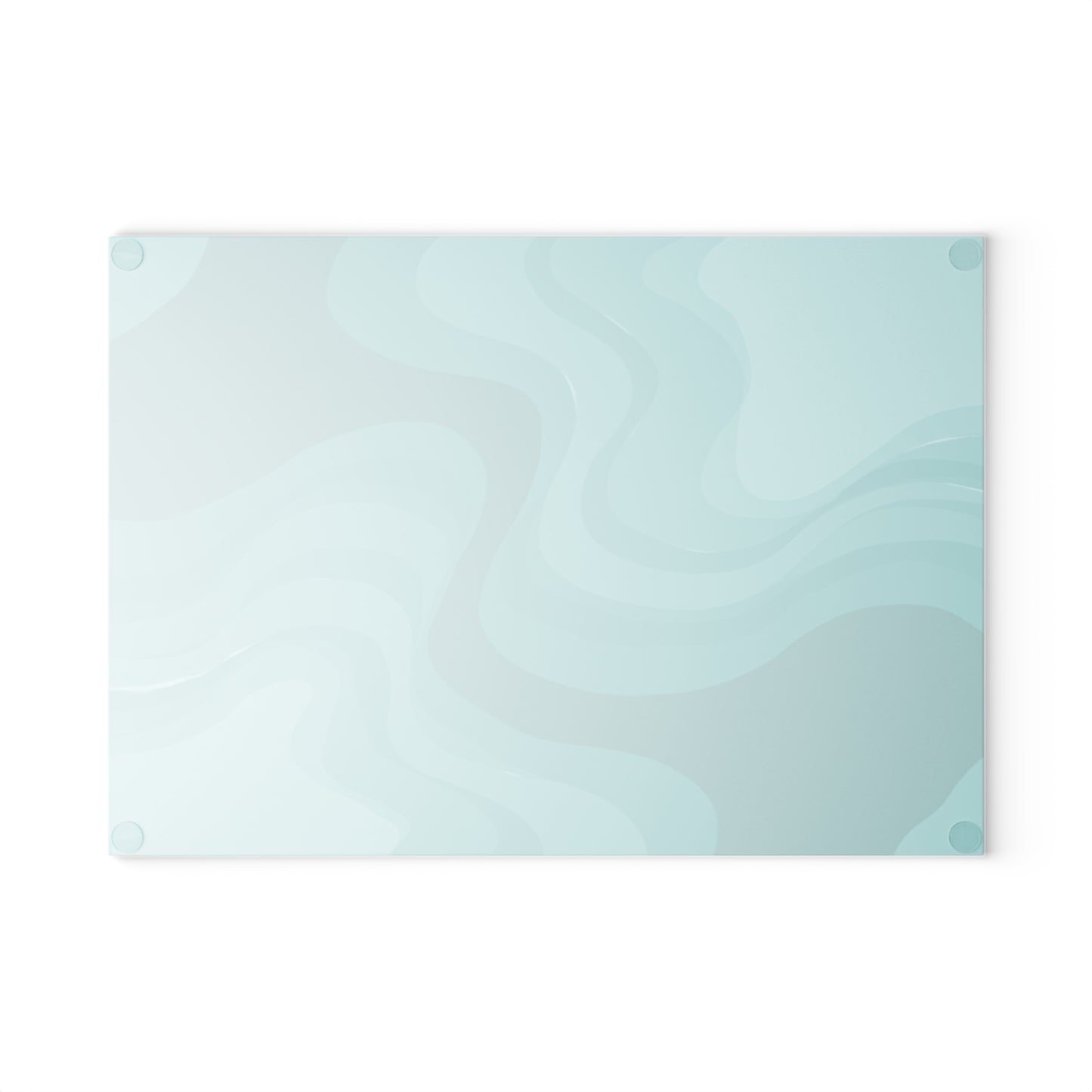 Tif Green Wavey 8" x 11" Glass Cutting Board