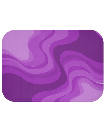 Wavey Purple Wavey 24" x 17" Bath Mat