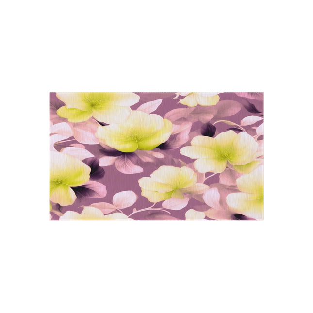 Lemon Blossom Floral Bunch Outdoor Rug, 36" x 60"