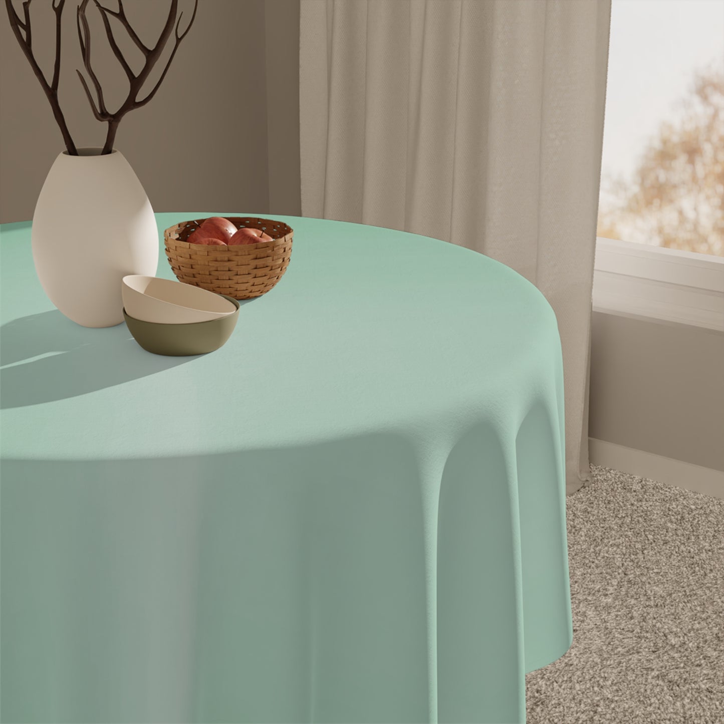 Mint Fade Tablecloth, 55" x 55"