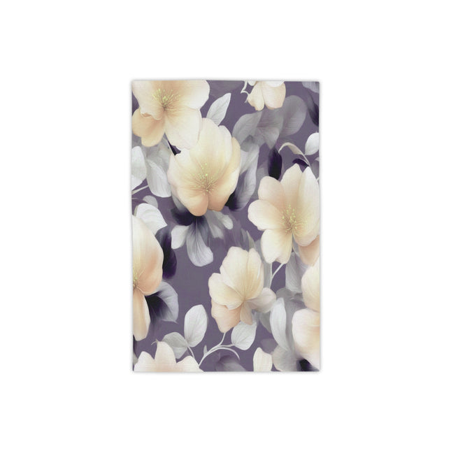 White Blush Floral Bunch Beach Towel, 18" x 27"