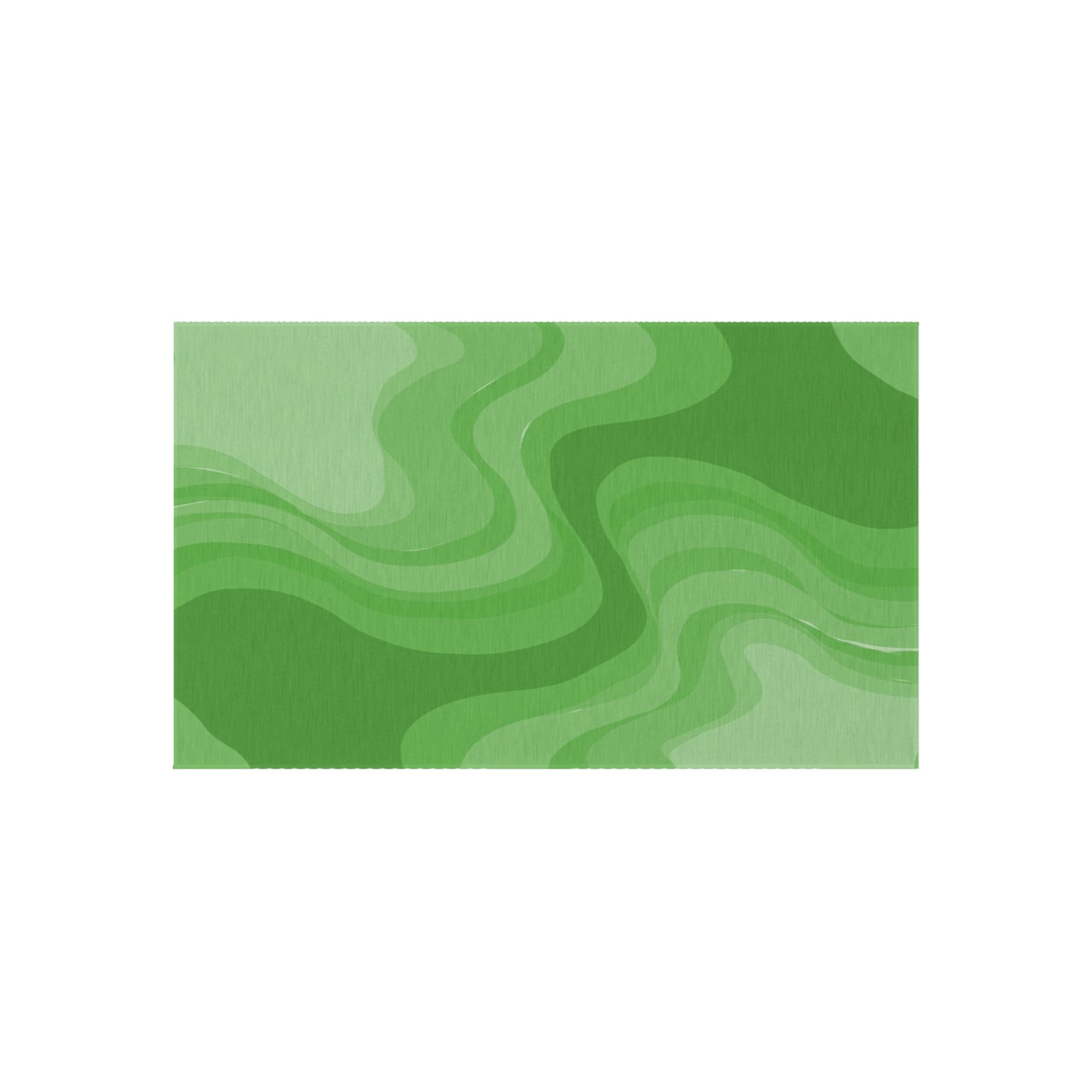 Greenie Meanie Wavey 36" x 60" Outdoor Rug