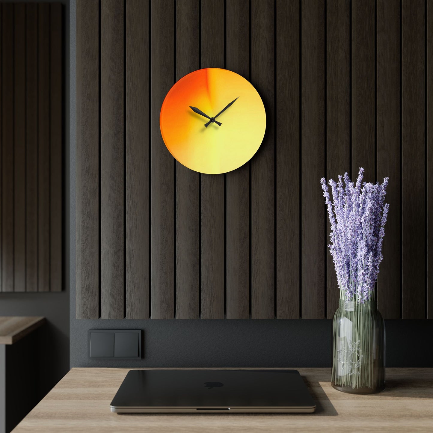 Phoenix Fade Acrylic Wall Clock, Round or Square, 10.75" x 10.75"