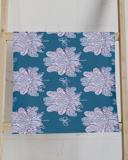 Lavender Floral Butterflies Hand Towel, 16" x 28"