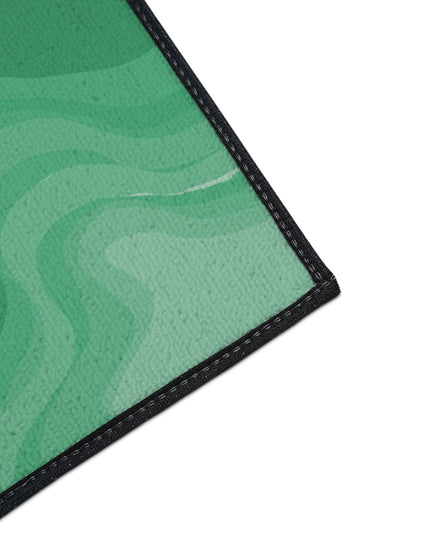 Mint Green Wavey 18" x 24" Heavy Duty Floor Mat