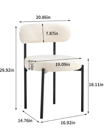 Bedroom Make-up Chair With Backrest, Comfortable