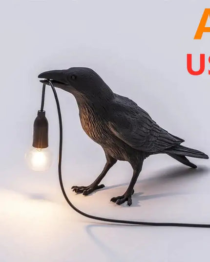 Resin Bird Wall Lamp Decoration