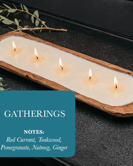 5-Wick Dough Bowl Soy Candle - Gatherings