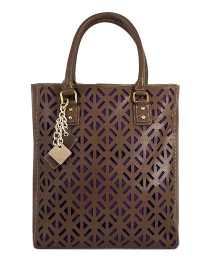 Luminous Leather Bag - Chocolate