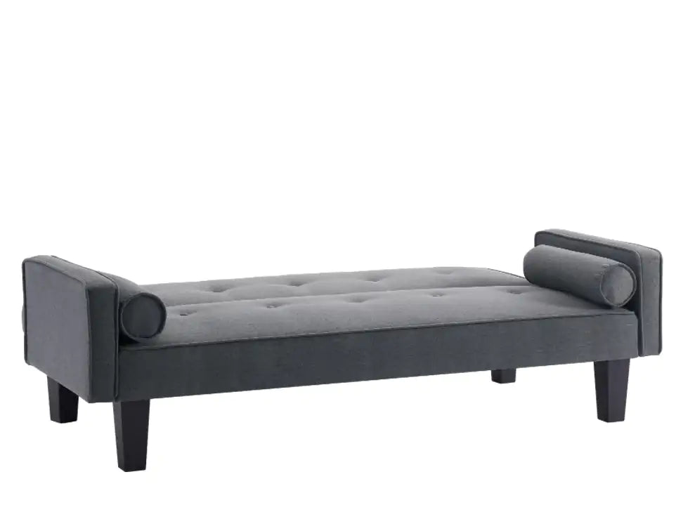 Fabric Loveseat Sofa with Pillows – Button Tufted Design, Stylish Pull-Point Accent for Living Room