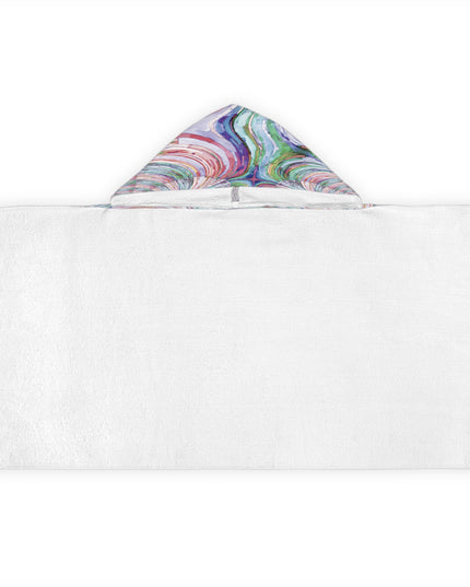 Uzi Spiral Pastels Youth Hooded Towel, 24" x 48"