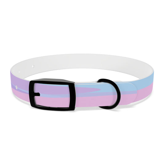 Pastel Purple and Mauve Patches Small Dog Collar