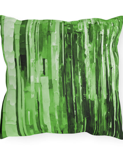 Striped Mint Pastel 16" x 16" Outdoor Pillow