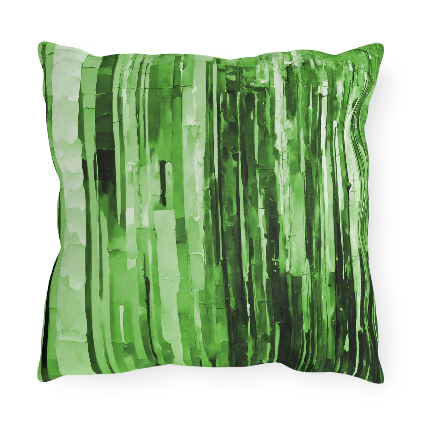 Striped Mint Pastel 16" x 16" Outdoor Pillow