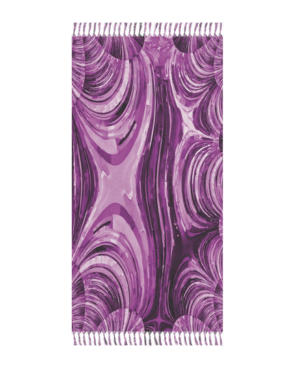 Uzi Spiral Powder Lavender 38" × 81" Boho Beach Cloth