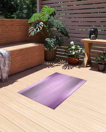Dark Pink Sea Amethyst Fog Outdoor Rug, 24" x 36"