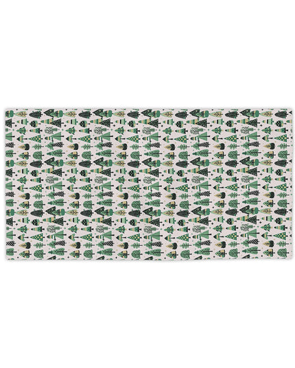 Mini Vintage Green Trees Beach Towel, 24" x 44"
