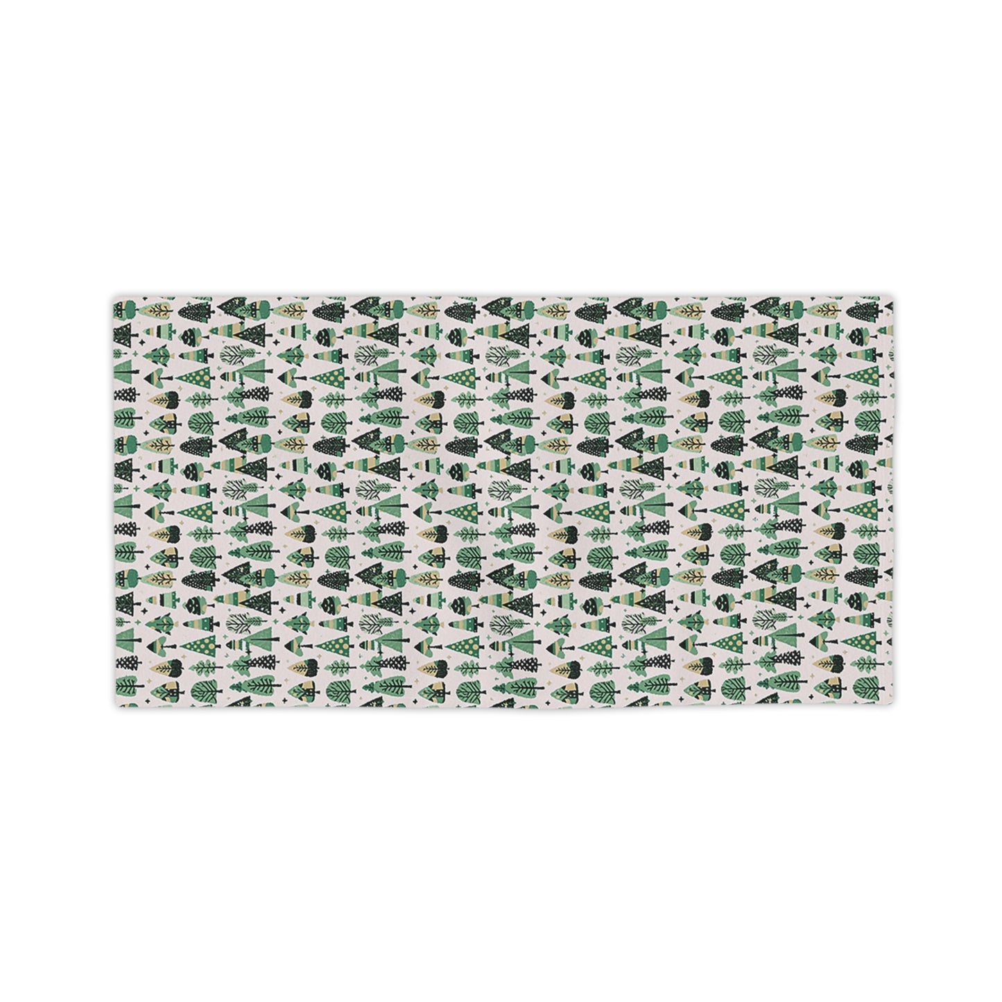 Mini Vintage Green Trees Beach Towel, 24" x 44"