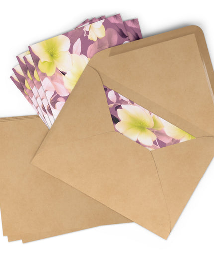 Lemon Blossom Floral Bunch Postcards (7 pcs)