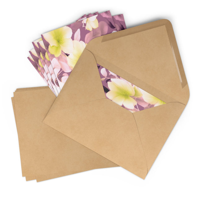 Lemon Blossom Floral Bunch Postcards (7 pcs)