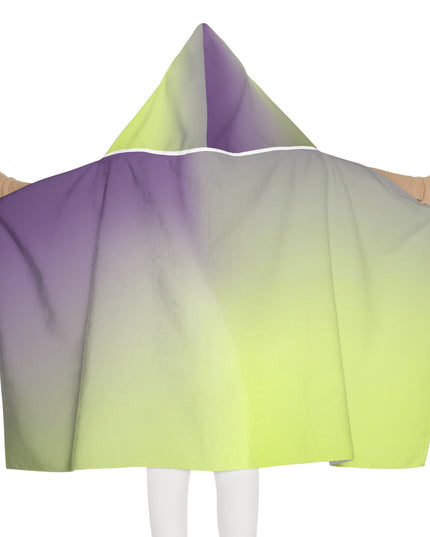 Purple Golden Fade Youth Hooded Towel, 24" x 48"