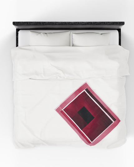Red Shadow Velveteen Plush Blanket, 30" x 40"