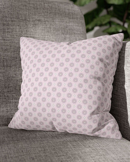 Pink Mornings Star-crossed Bodies Spun Polyester Square Pillowcase, 14" x 14"