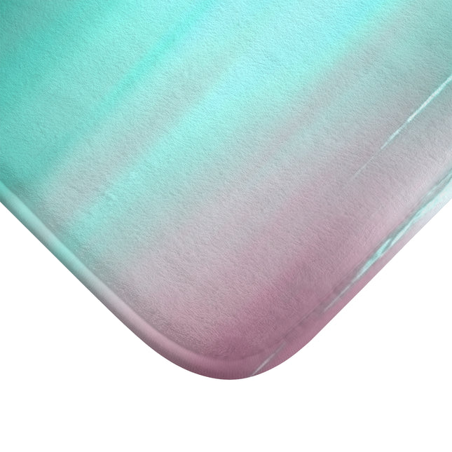 Green Sea Lavender Fog 24" x 17" Bath Mat