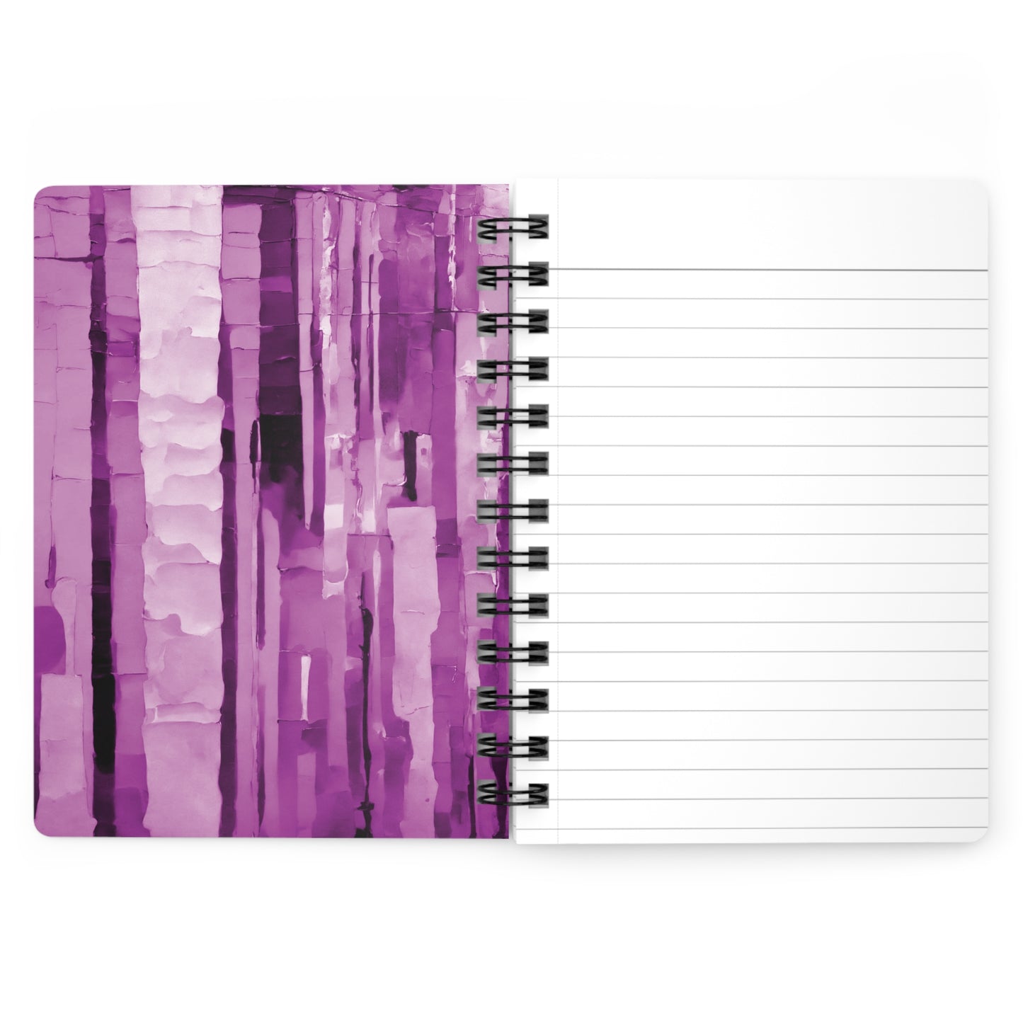 Striped Powder Lavender Spiral Bound Journal, 5" x 7" 150 pages