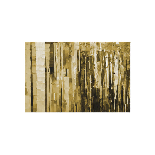 Striped Light Brown Outdoor Rug, 24" x 36"