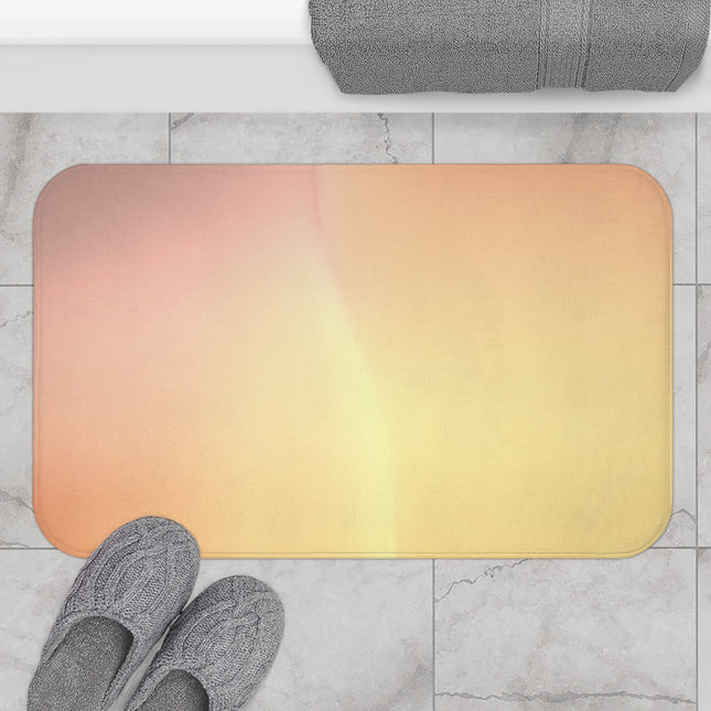 Hot Peach Fade 34" x 21" Bath Mat