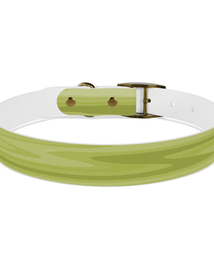 Lemon Wavey Large Dog Collar
