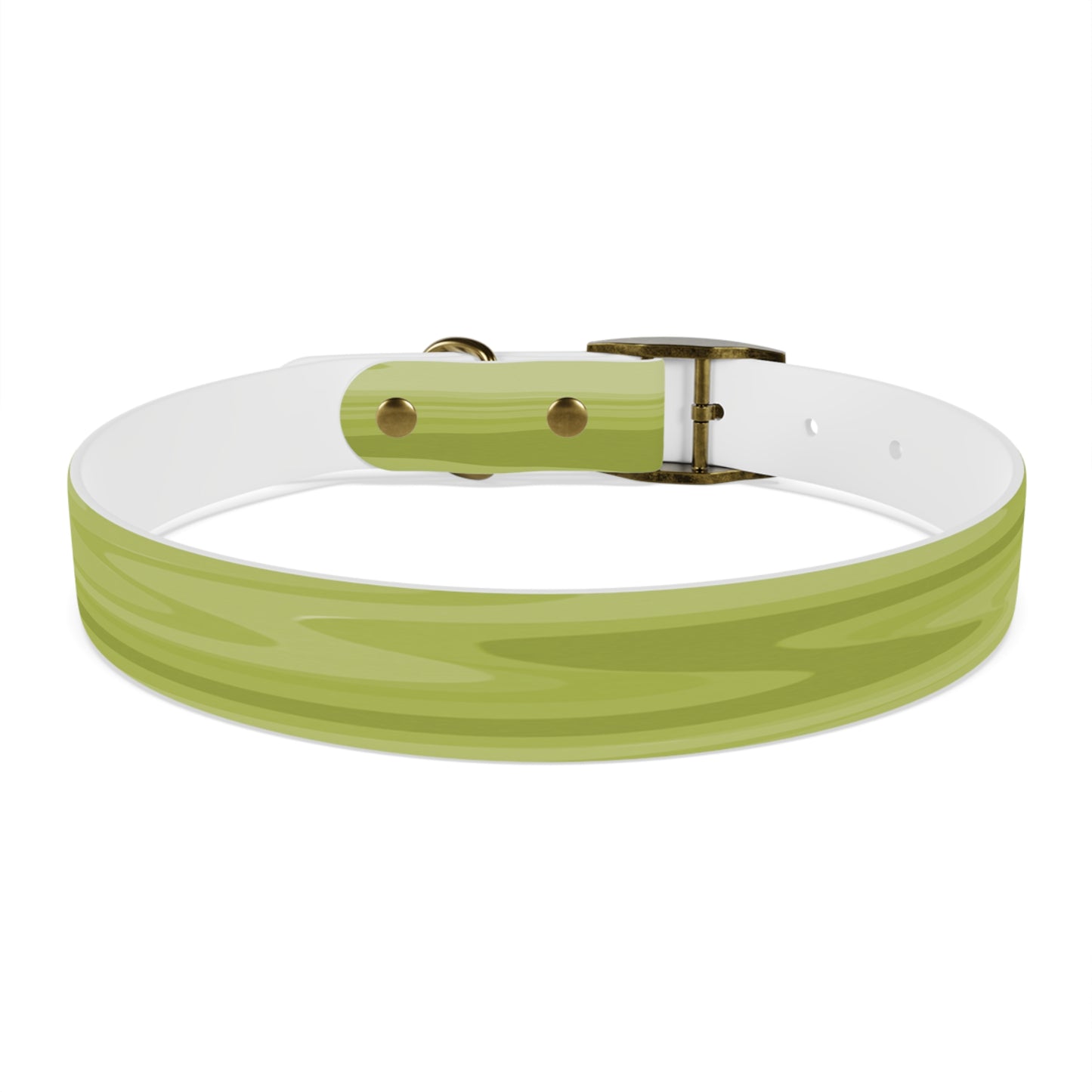 Lemon Wavey Large Dog Collar