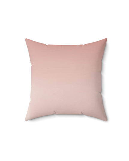 Rose Red Fade 14" x 14" Faux Suede Square Pillow