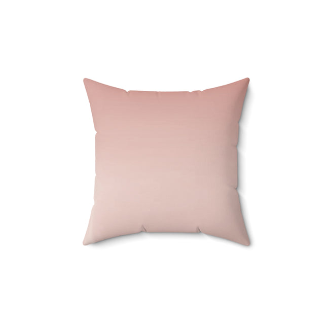 Rose Red Fade 14" x 14" Faux Suede Square Pillow