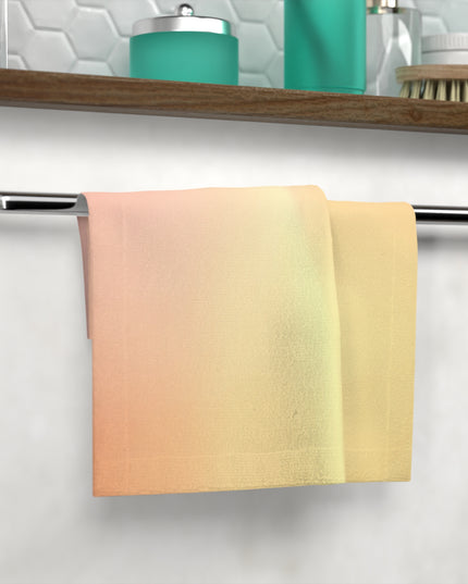 Hot Peach Fade Face Towel, 13" x 13"