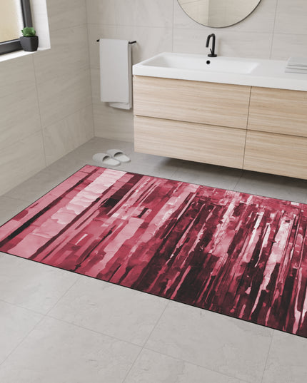 Striped Ruby 48" x 72" Heavy Duty Floor Mat
