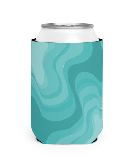 Tif Green Wavey 12 oz Can Cooler Sleeve