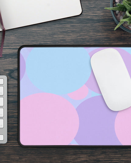 Pastel Purple and Mauve Patches 9" x 7" Gaming Mouse Pad