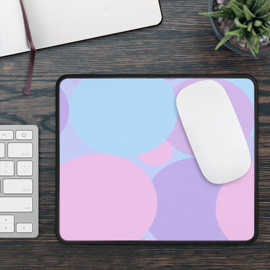 Pastel Purple and Mauve Patches 9" x 7" Gaming Mouse Pad