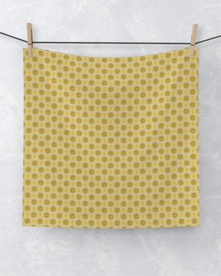 Lemongrass Star-crossed Bodies Face Towel, 13" x 13"