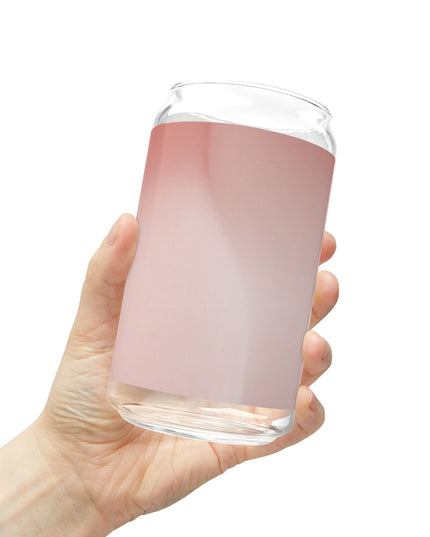Rose Red Fade Sipper Glass, 16oz