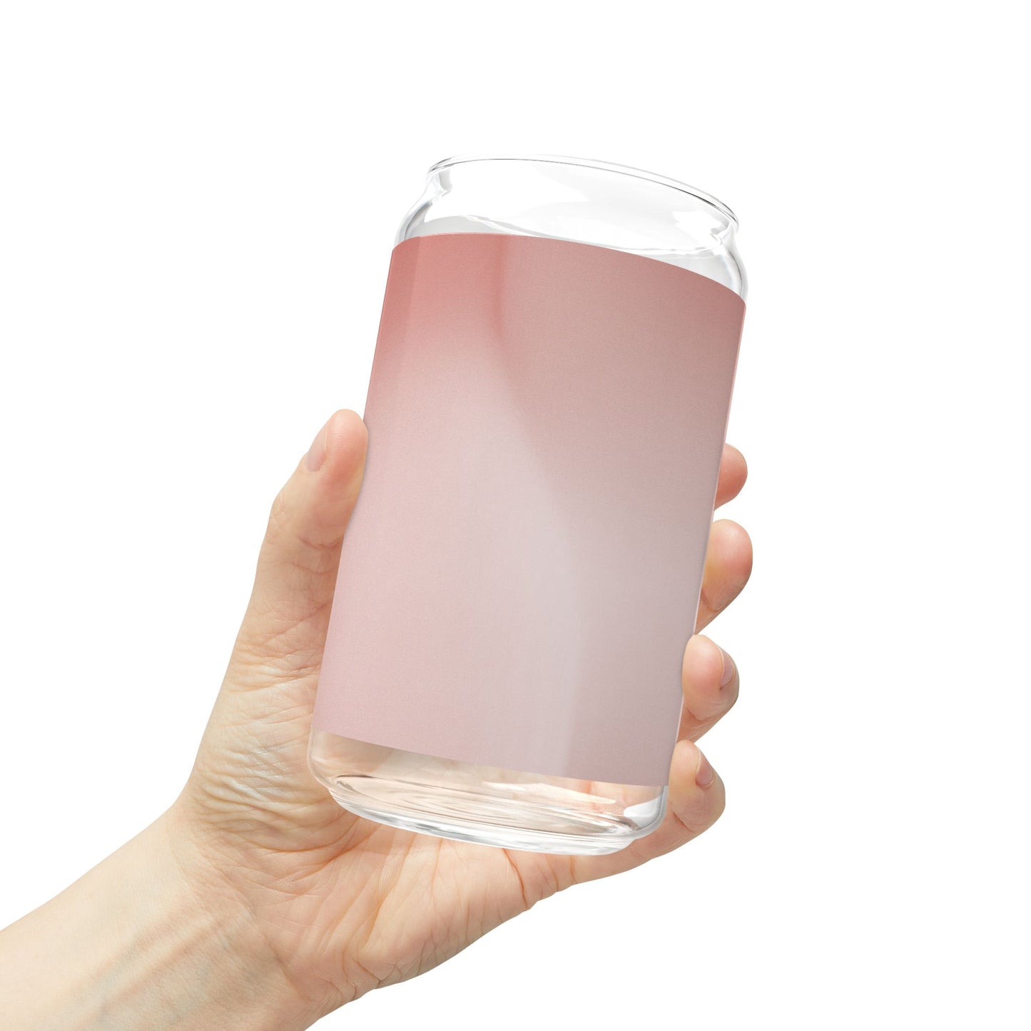 Rose Red Fade Sipper Glass, 16oz