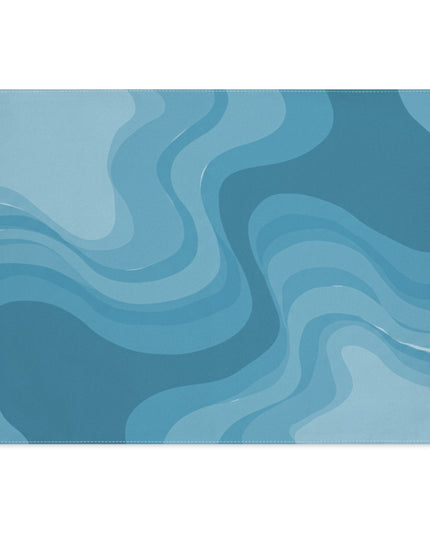 Sky Blue Wavey Placemat, 1 pc