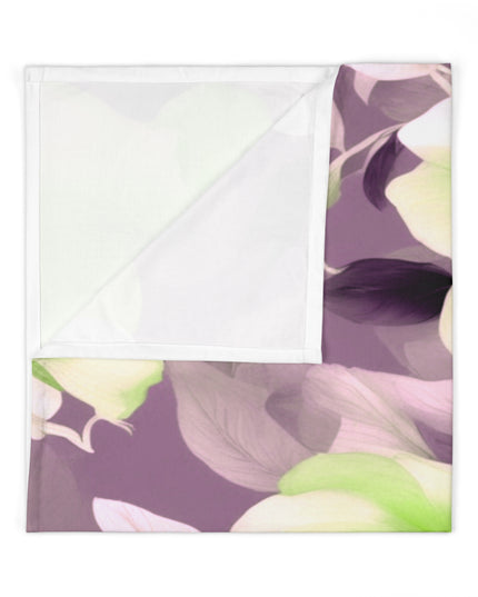 Lime Lavender Floral Bunch Baby Swaddle 30″×40″ Blanket