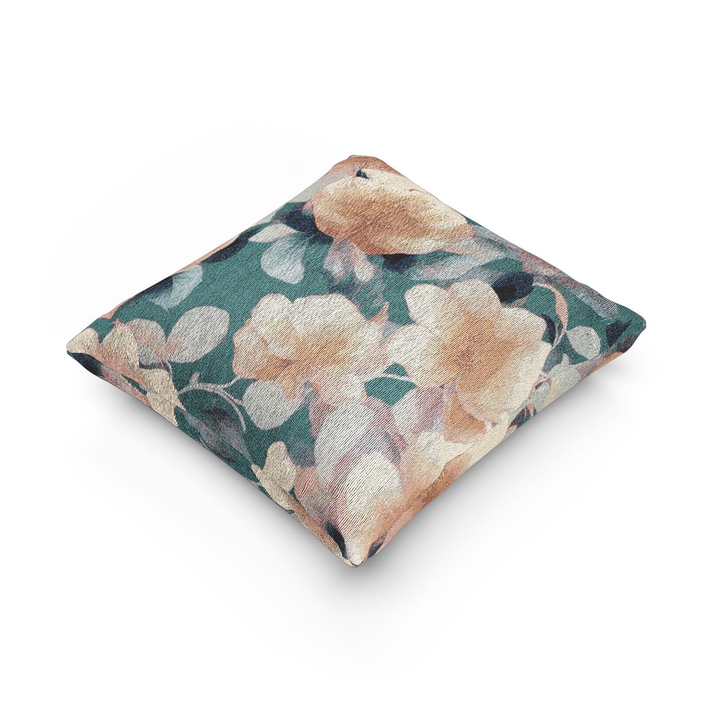 Lemongrass Florals Woven Pillow, 17" x 18"