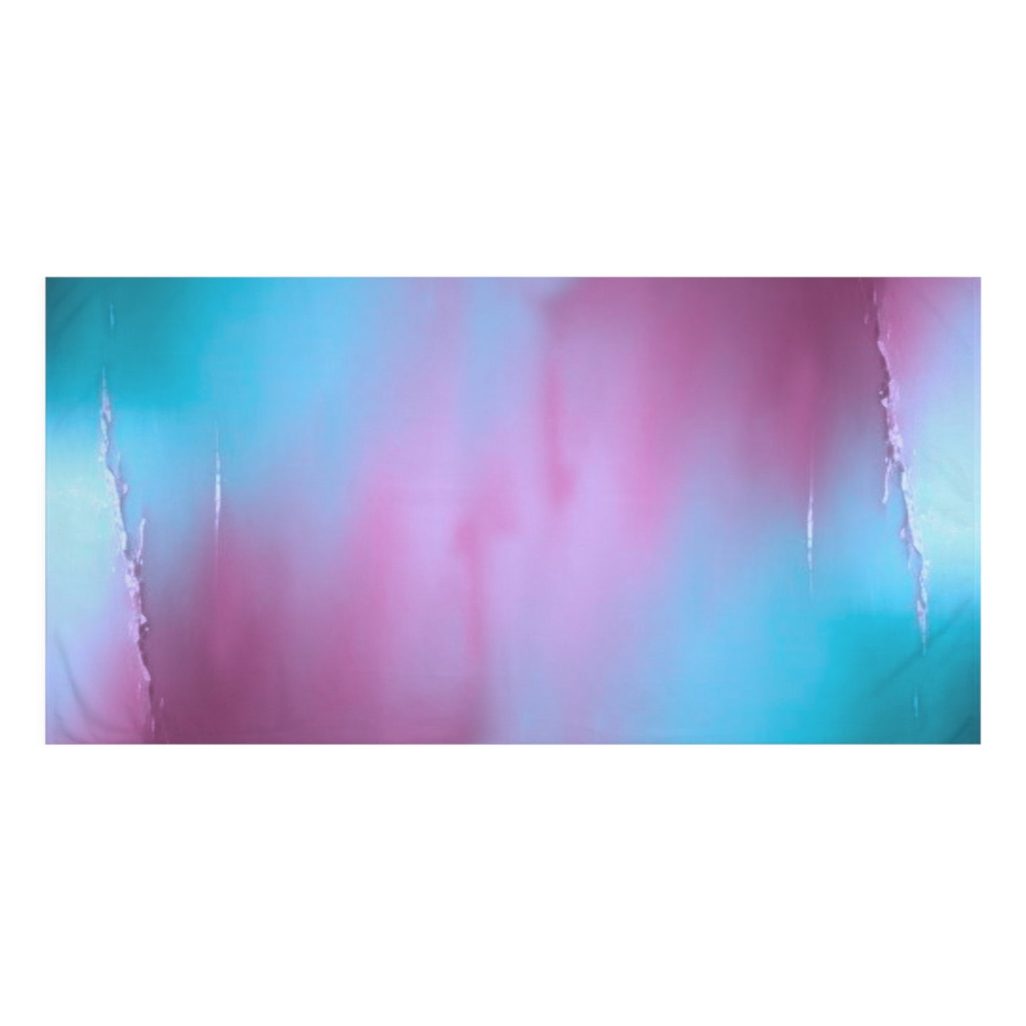 Wine Sea Blue Fog 30" x 60" Mink-Cotton Towel (50% polyester, 50% cotton)